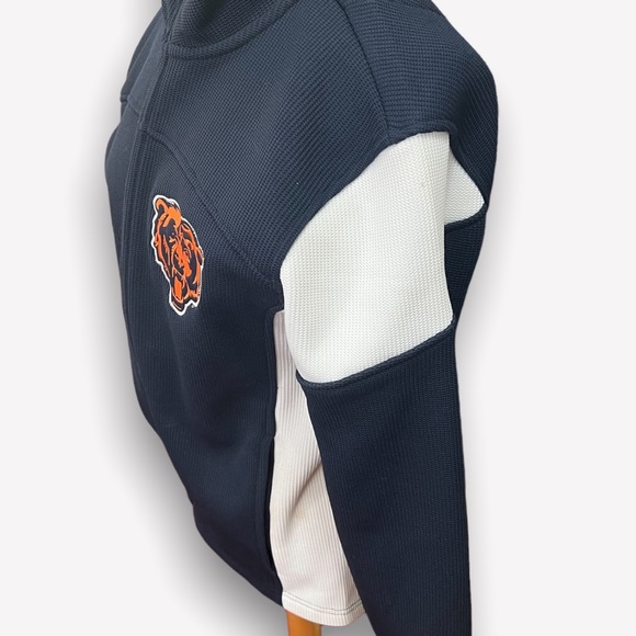 - NFL CHICAGO BEARS WAFFLE WEAVE FLEECE LINED COAT SZ SMALL - Picture 7 of 8